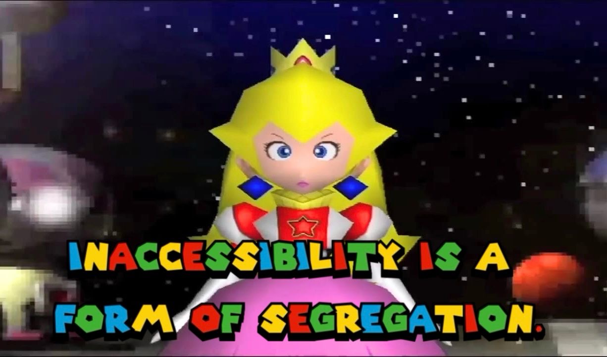 inaccessibility is a form of segregation