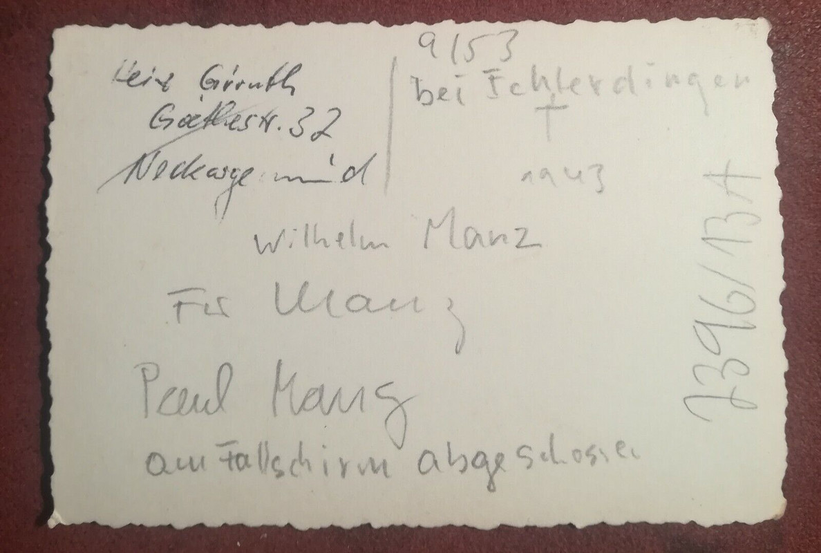 Foto Luftwaffe Jagdflieger jg53 Wilhelm Manz me109 Pik Ass Wappen (1)