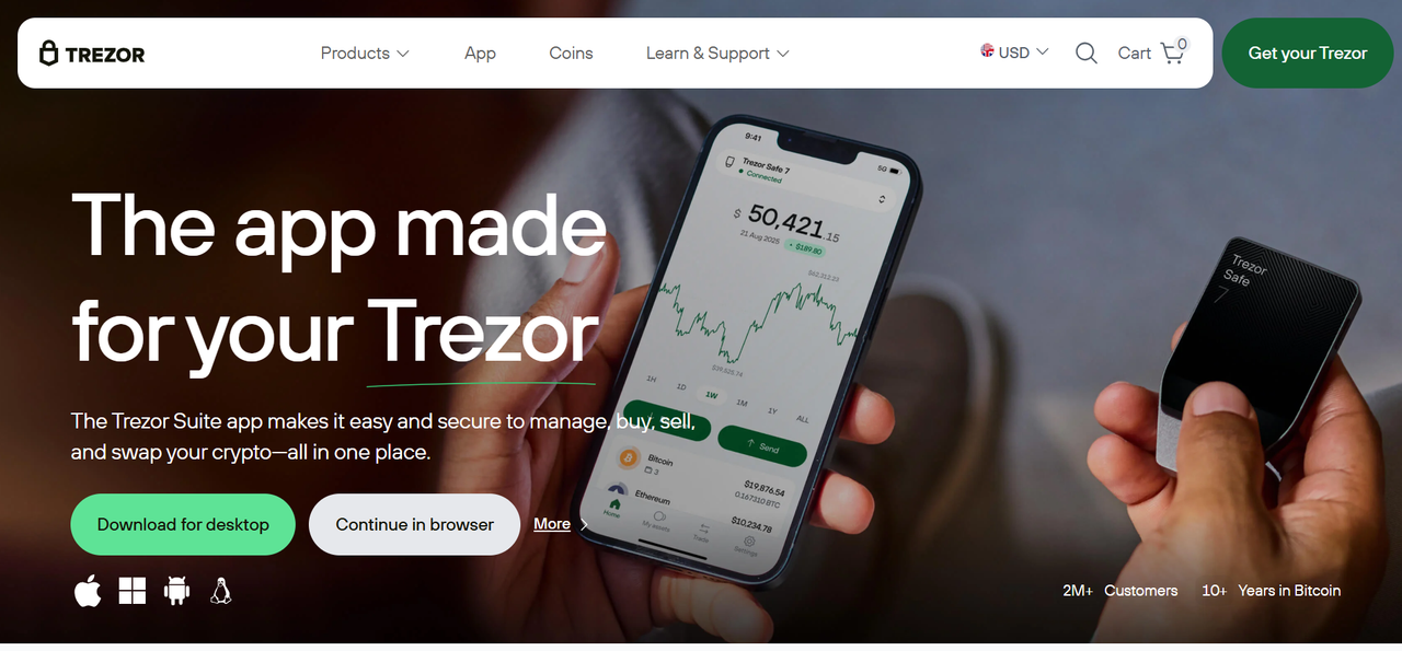 Trezor Hardware Wallet
