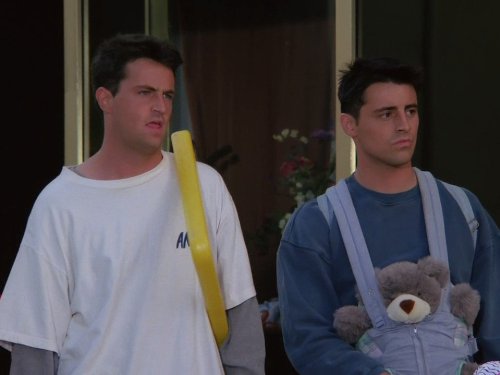 Matt LeBlanc and Matthew Perry in Friends (1994)