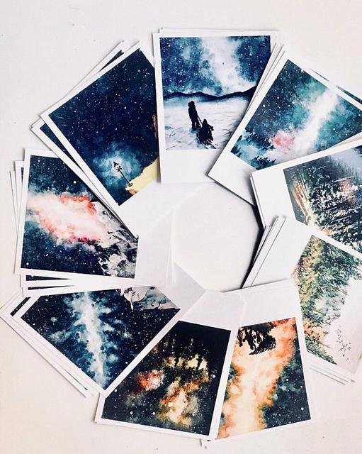 Fun and Easy Watercolour Galaxies - Step by Step (Polaroid Style) Fun and Easy Watercolour Galaxies - Step by Step (Polaroid Style)