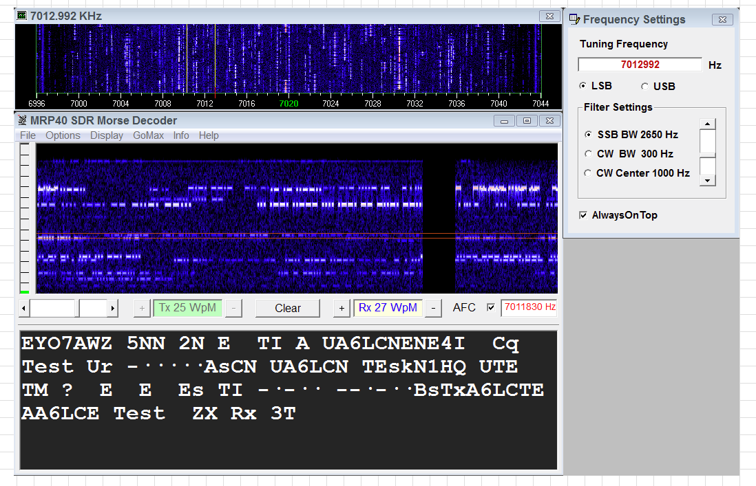 Tune frequency
