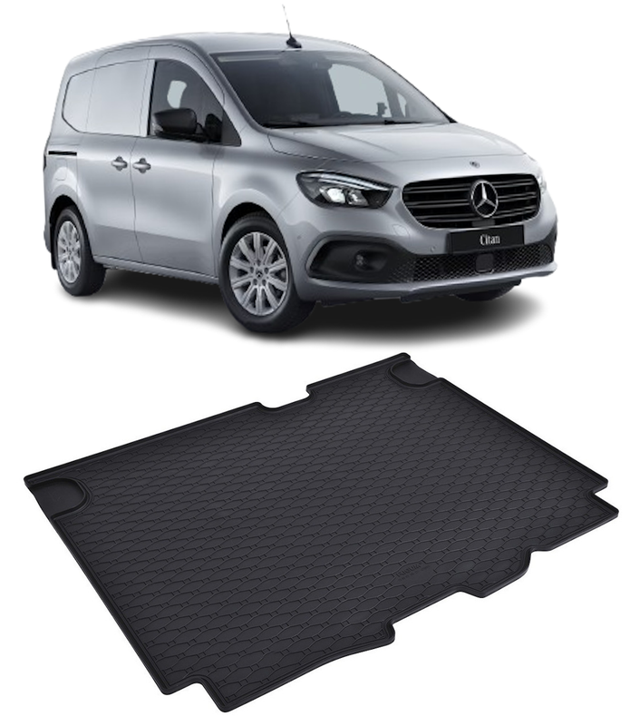 Tavita auto MERCEDES eCitan 5 locuri 2022-prezent, protectie portbagaj, Cri-Flo, din cauciuc 100%, compatibil cu autoturismul MERCEDES eCitan 5
