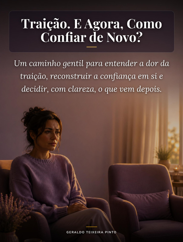 Capa do livro Traição. E Agora, Como Confiar de Novo?, de Geraldo Teixeira Pinto