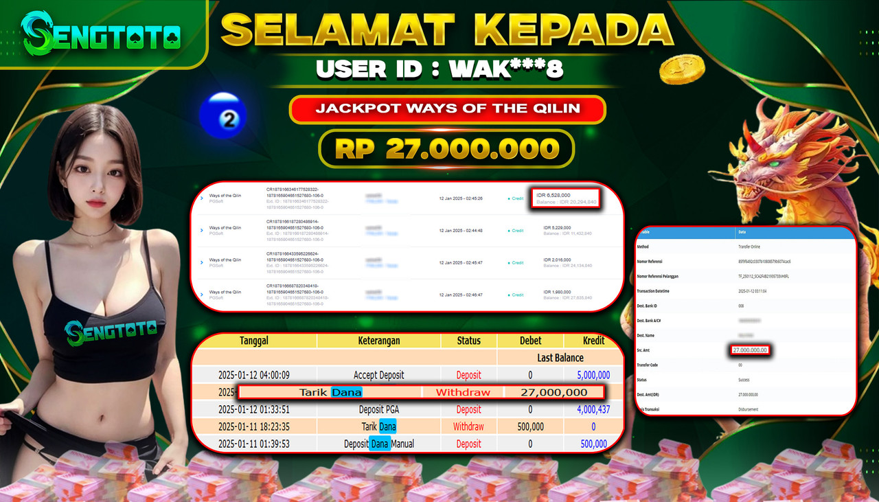 BUKTI PEMBAYARAN SLOT WAYS OF THE QILIN