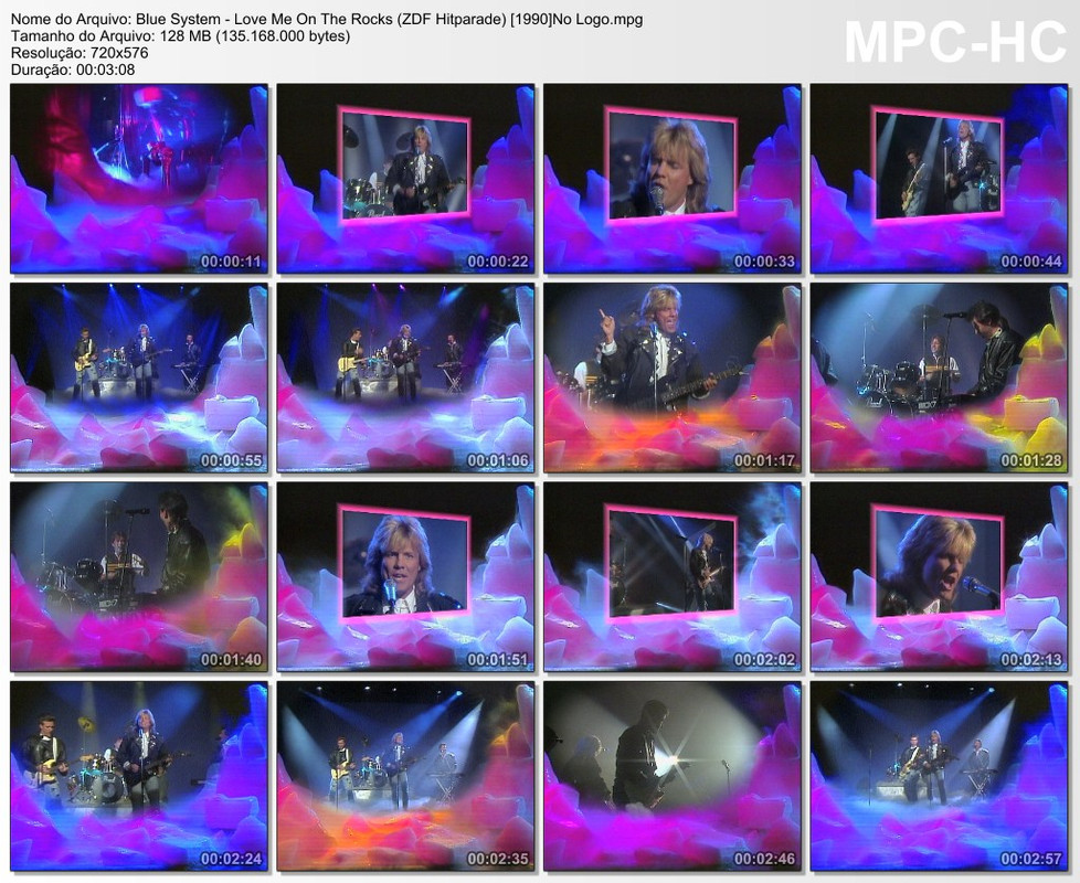Blue System - Love Me On The Rocks (ZDF Hitparade) [1990]No Logo