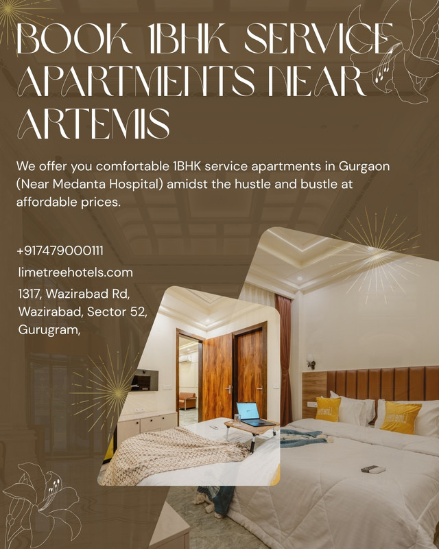 Book 1BHK Service Apartment Near Artemis