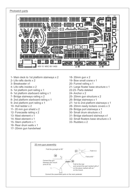 Notice de montage MSC 60 page 2 Anglais - Page 1