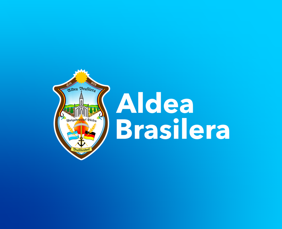Aldea brasilera logo azul