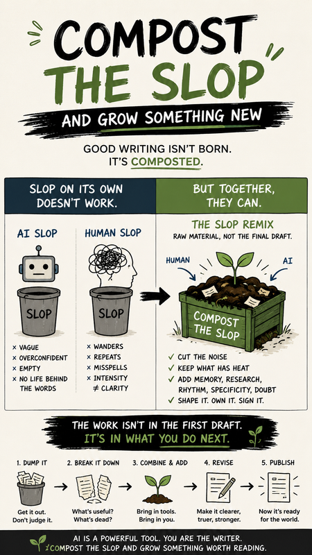 Poster art for Compost the Slop and Grow Something New