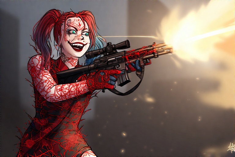 Playful-action-pose-Harley-Qui-8