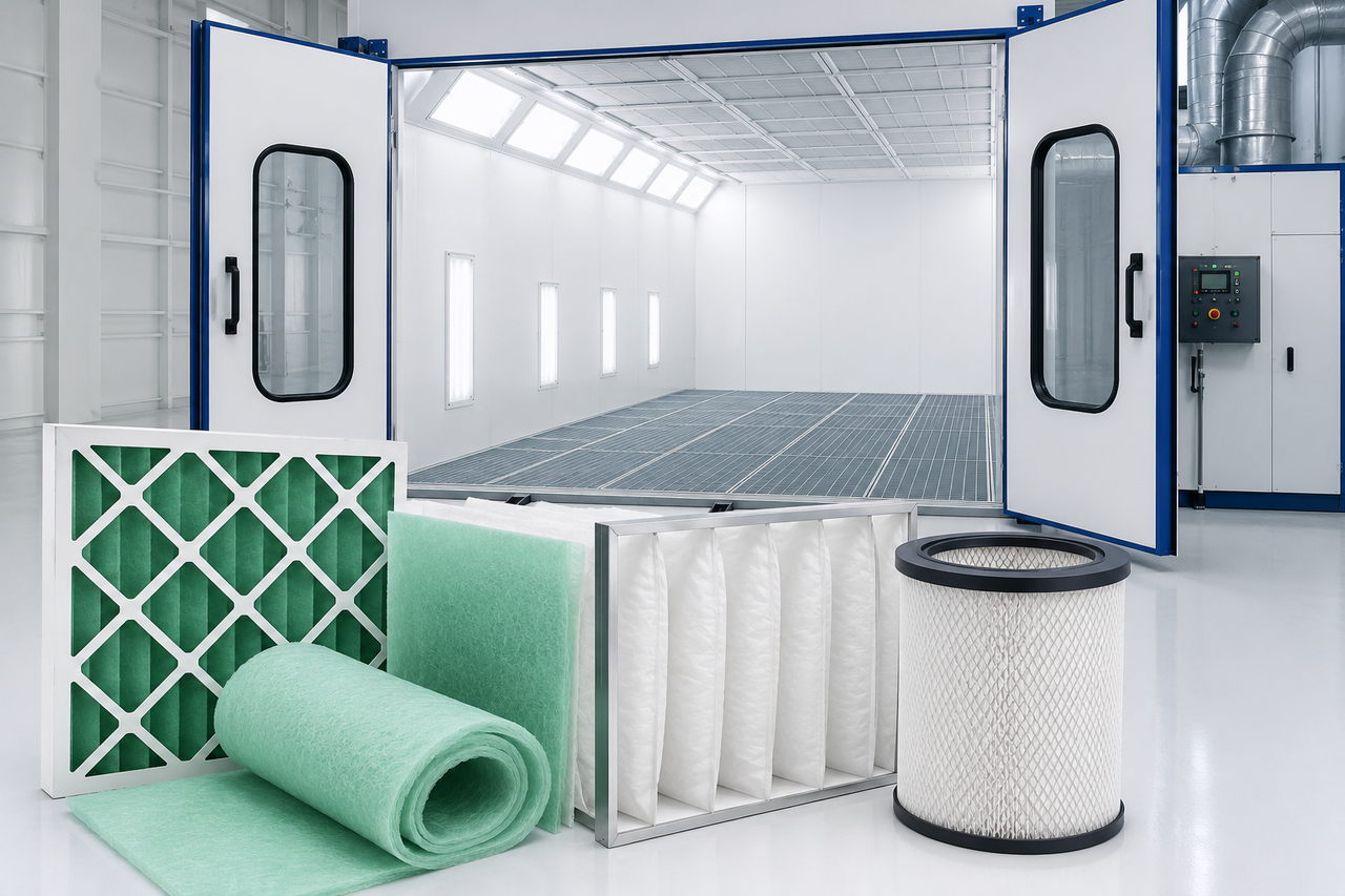 Dynasole paint booth replacement filters supplier in India - industrial spray booth filtration