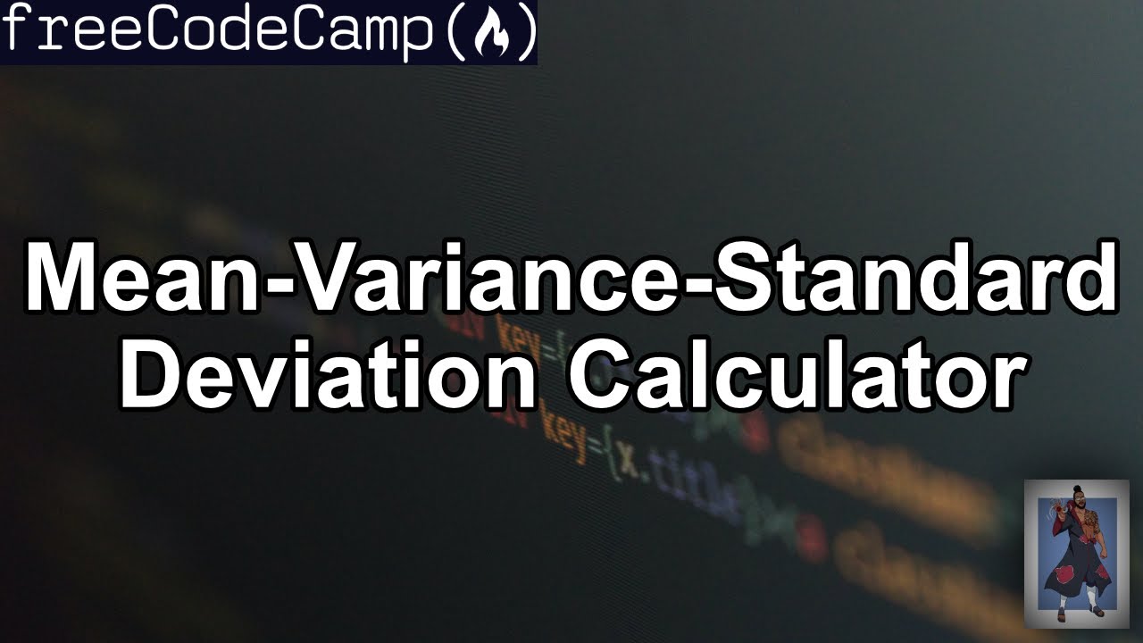 Mean-Variance-Standard Deviation Calculator