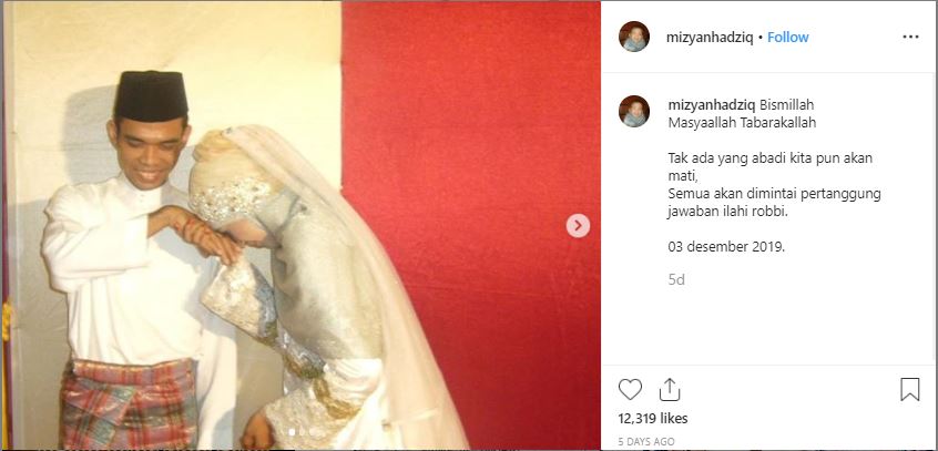 Postingan Mellya Juniarti setelah ditalak cerai UAS Rabu 4 Desember 2019