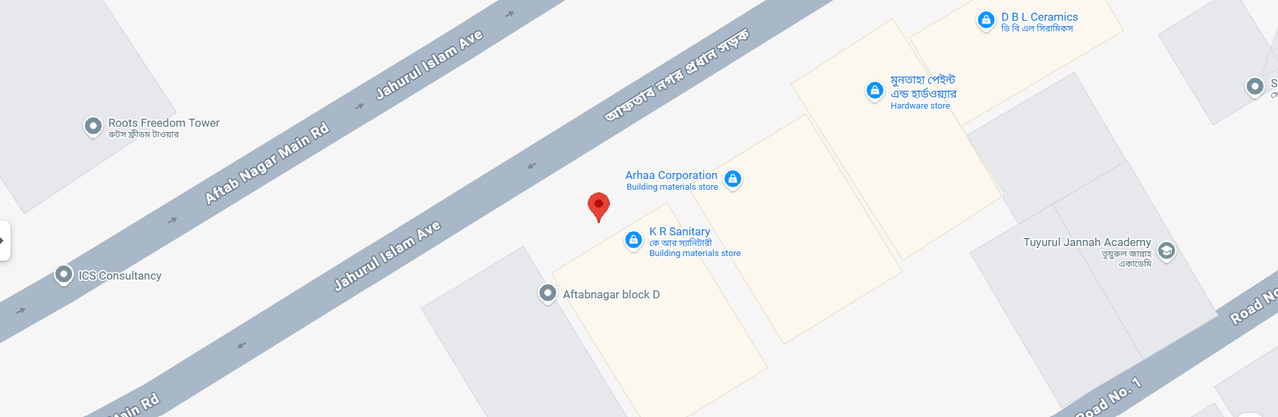 Map of Dhaka, Bangladesh showing assist-holdings-limited location