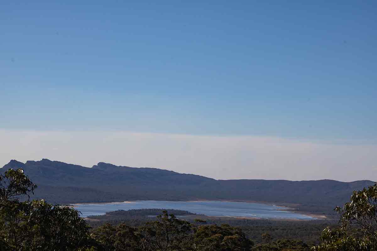 A distant lake