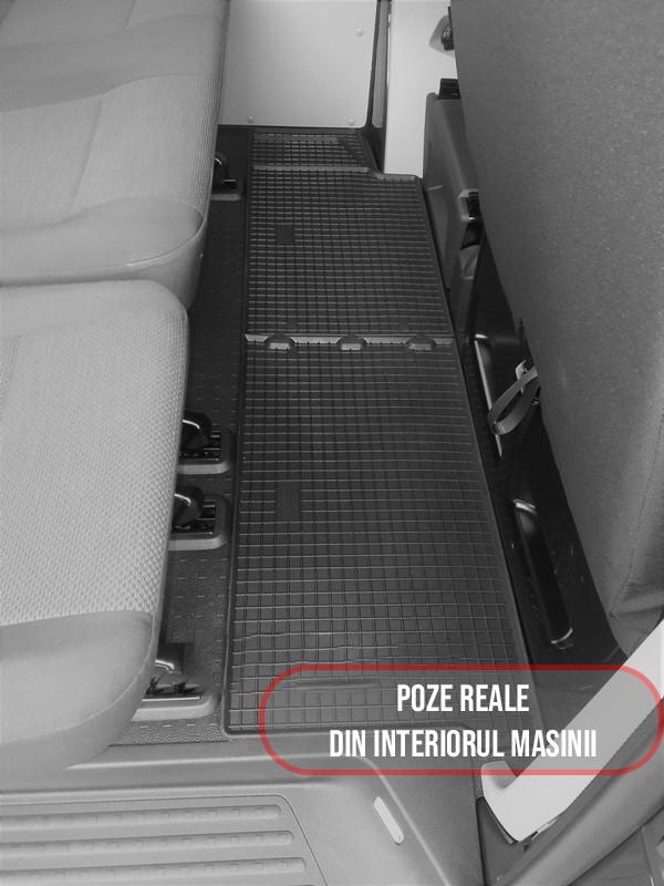 Set 2 covorase Volkswagen T 6 Transporter/Caravelle 2015- Randul 22019, din cauciuc 100%, compatibile cu autoturismul Volkswagen T