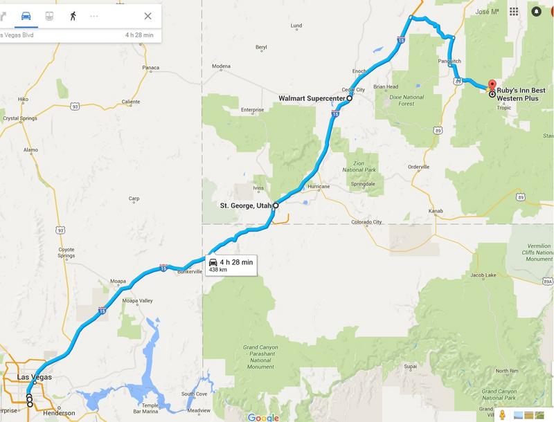 Día Once: Las Vegas-Bryce Canyon - My West USA road trip: un viaje de película. (1)