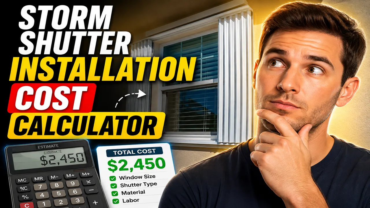 Storm Shutter Installation Cost Calculator