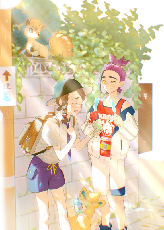 kieran-juliana-vulpix-and-pawmo-pokemon-