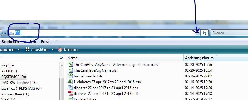 path after clicking arrow