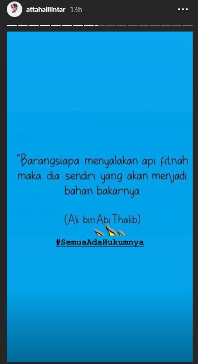 Insta Story Atta Halilintar