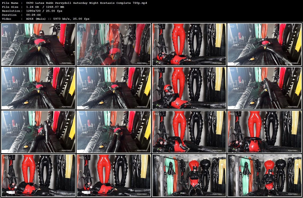 0690 Latex Rubb Pervydoll Saturday Night Ecstasis Complete 720p mp4