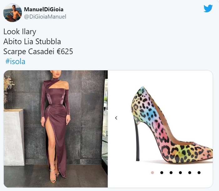 Ilary Blasi: il look della quinta puntata de L'Isola dei famosi 2021