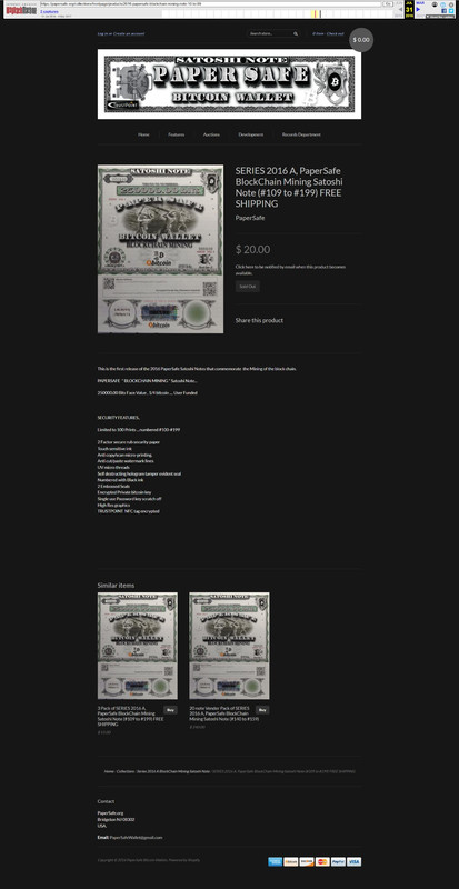 Paper Safe 2016 series A