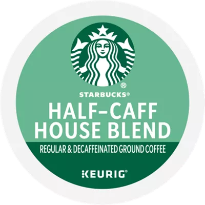 Savor the Starbucks Blend: 22-Ct Half-Caff K-Cups at an Unbeatable Price Savor the Starbucks Blend: 22-Ct Half-Caff K-Cups at an Unbeatable Price