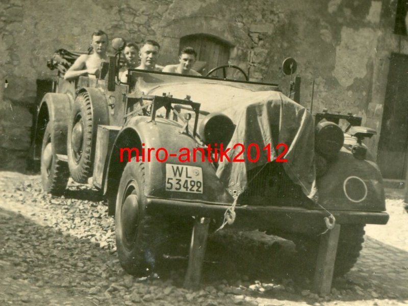Foto, Wehrmacht, PKW, Kübelwagen, Nachrichtenkra