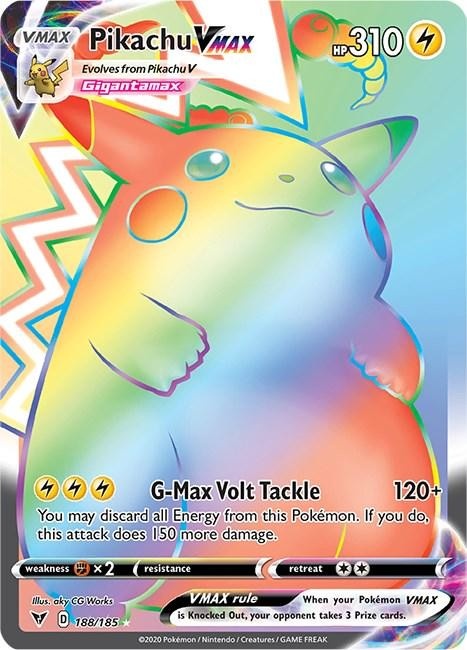 2020 Vivid Voltage Pikachu VMAX Secret Rare PSA 10