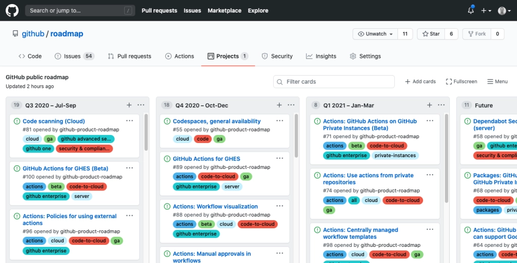 github-product-roadmap