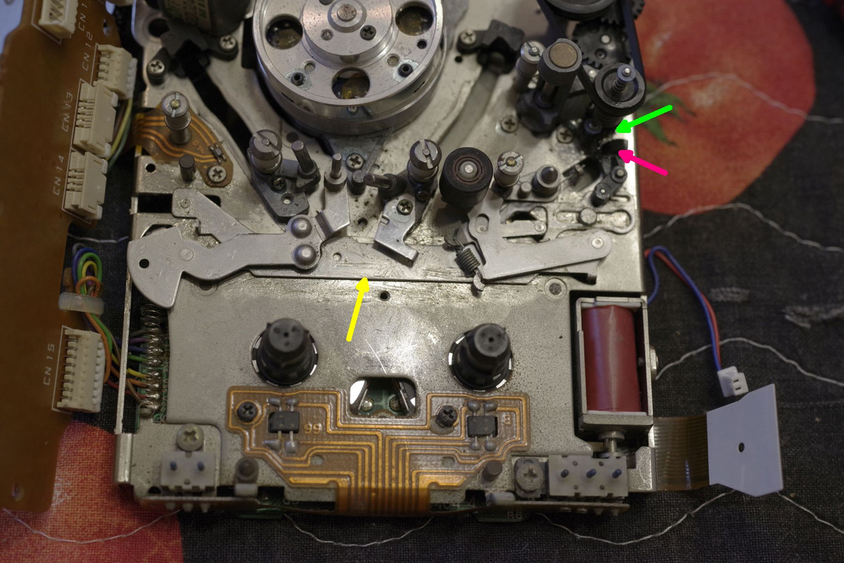 Schiene für Zahnradanheben