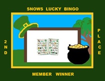 snows m 2nd bingo