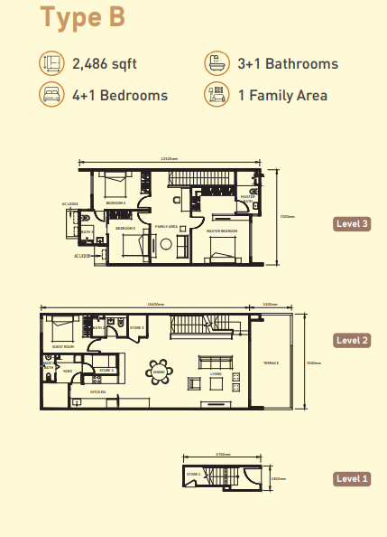 Jia Type B floor plan in Taman Bukit Serdang,Seri Kembangan, Selangor