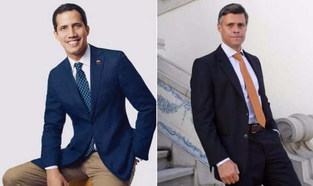 Juan Guidó y Leopoldo López Juan Guidó y Leopoldo López