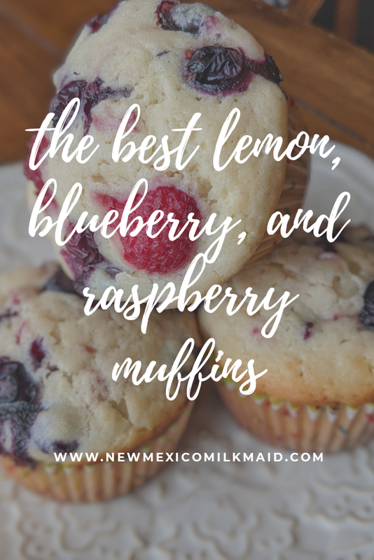 Best Lemon, Blueberry, and Raspberry Muffins Ever!