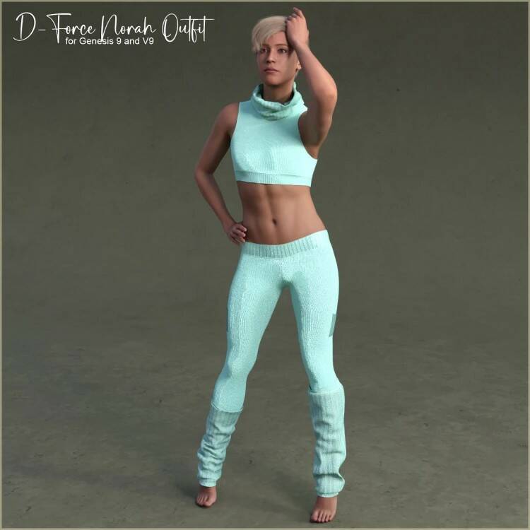D-Force Norah Outfit for Genesis 9/V9