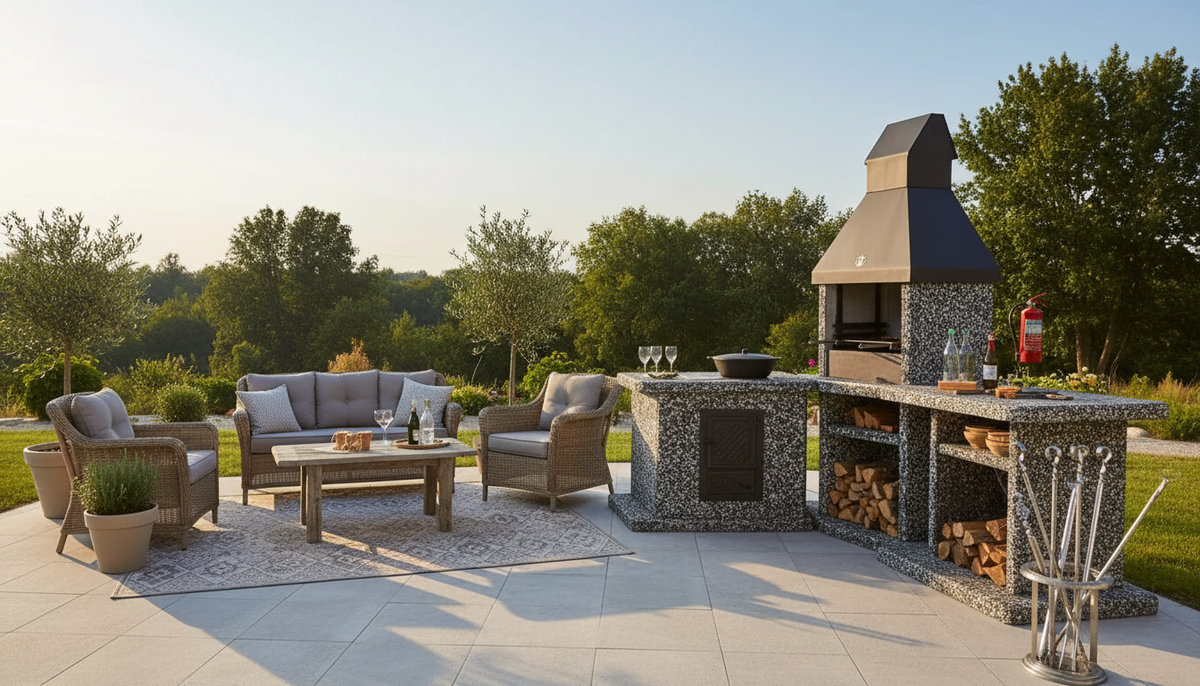 Уличная кухня на даче