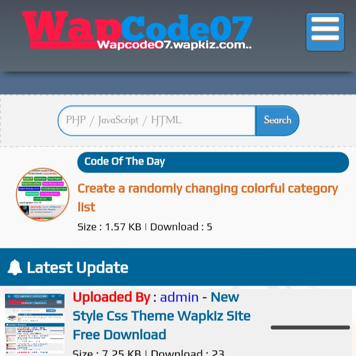Wapmash.wapkiz.com website’s full code