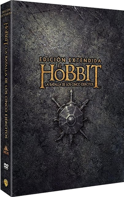 Portada - El Hobbit: La Batalla de los Cinco Ejércitos (Ver.Extendida) [4xDVD9 +2xDVD5 Full][Pal][Cast/Ing/Ru][Fantástico][2014]