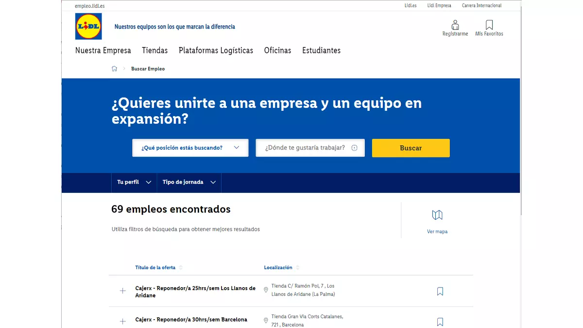Portal de empleo Lidl