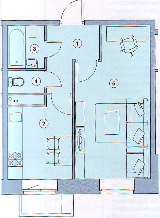 План квартиры увеличенный