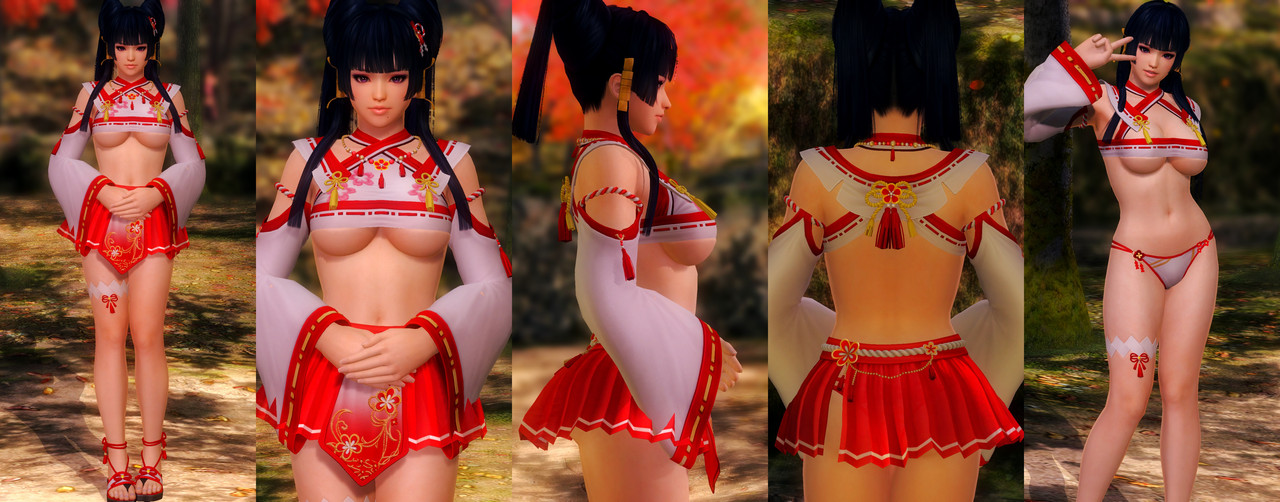 Nyotengu DOAXVV Red Plum Shrine Visit