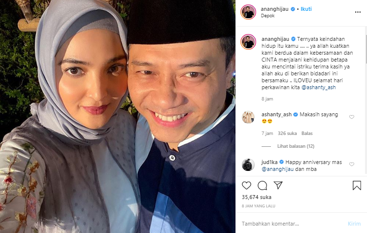 Ashanty dan Anang Hermansyah 