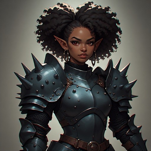 Elegant-Afro-Dark-elf-wearing-(12)