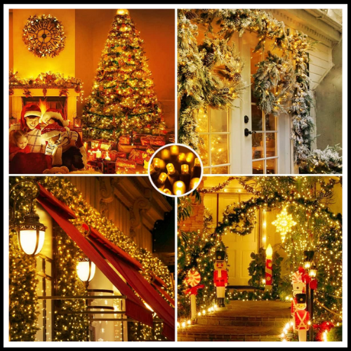 LUCI LED PER ALBERO DI NATALE DA INTERNO E ESTERNO MULTICOLOR BIANCO BOANCO CALDO