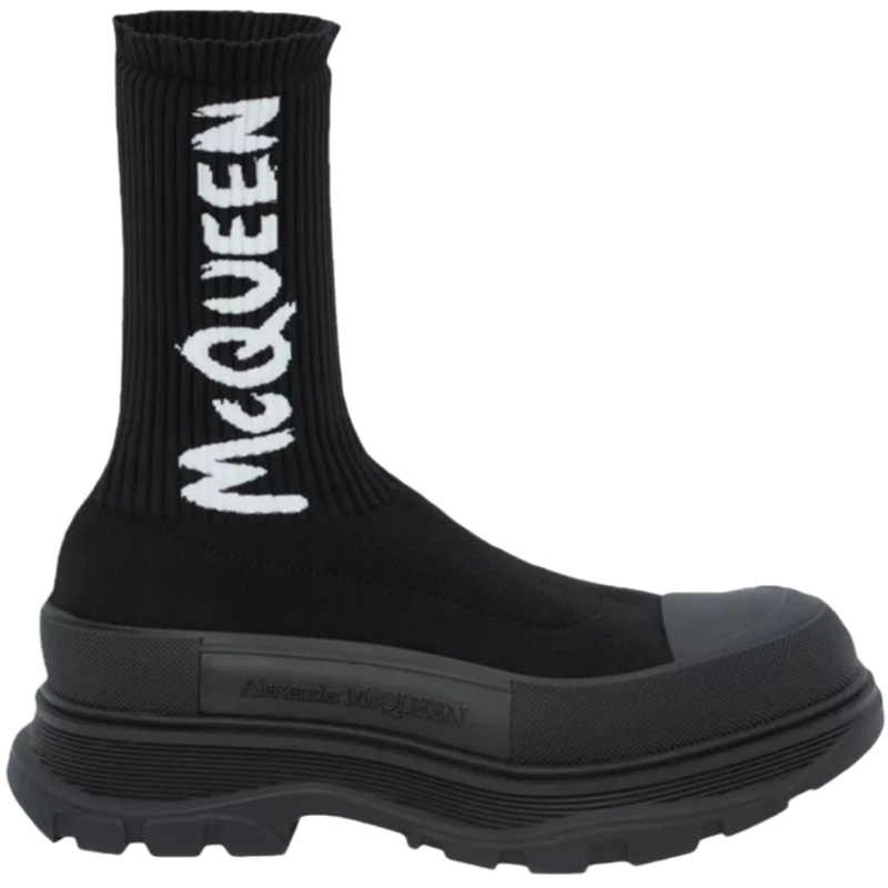 Alexander McQueen Graffiti Boot (Black)