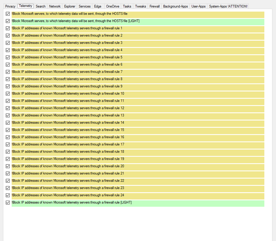 W10Privacy page-02 Telemetry